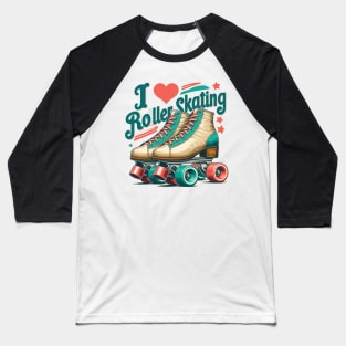 Roller Skating Baseball T-Shirt